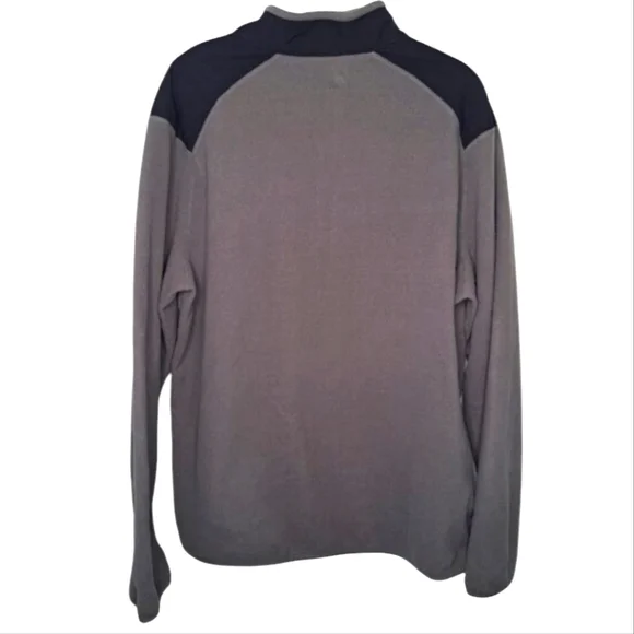 Merrell Gray and Black Quarter Zip Fleece Pullover Size XXL